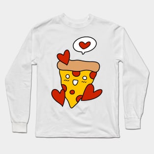 Pizza In Love Long Sleeve T-Shirt